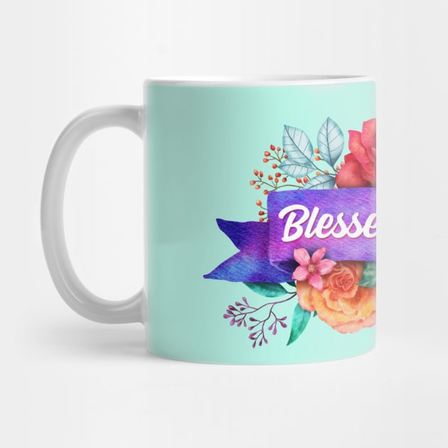 Blessed Bubby Floral Design with Watercolor Roses by g14u